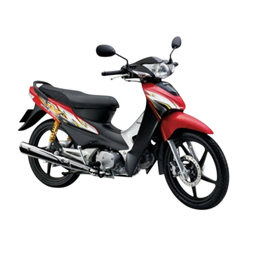 [MÓN LẺ]Dàn áo Wave RS 100 2007 2008 đỏ đen chính hãng, Bộ áo màu Wave RS100