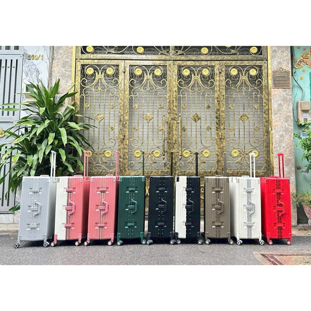 Vali Size32 khung nhôm khóa sập cao cấp chống vỡ, chống trộm size 20 inch 24 inch 29 inch 32inch