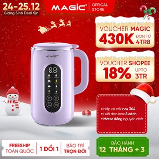  Máy Làm Sữa Hạt Magic A-100 Nắp & Cối Inox 304 Lưỡi Dao 8 Cánh 8 Chức Năng Xay Nấu BH 12 Tháng 