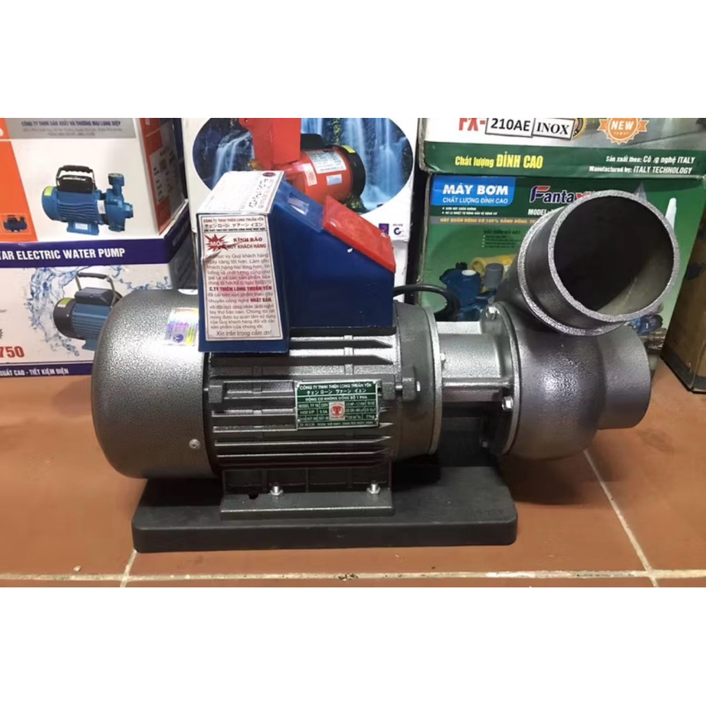 [CHÍNH HÃNG] Máy bơm ao 1.5KW 2.2KW đầu 90 và 110 | Bơm nước 1 pha Thiên Long Thuận Yến (Cam kết lõi đồng 100%)