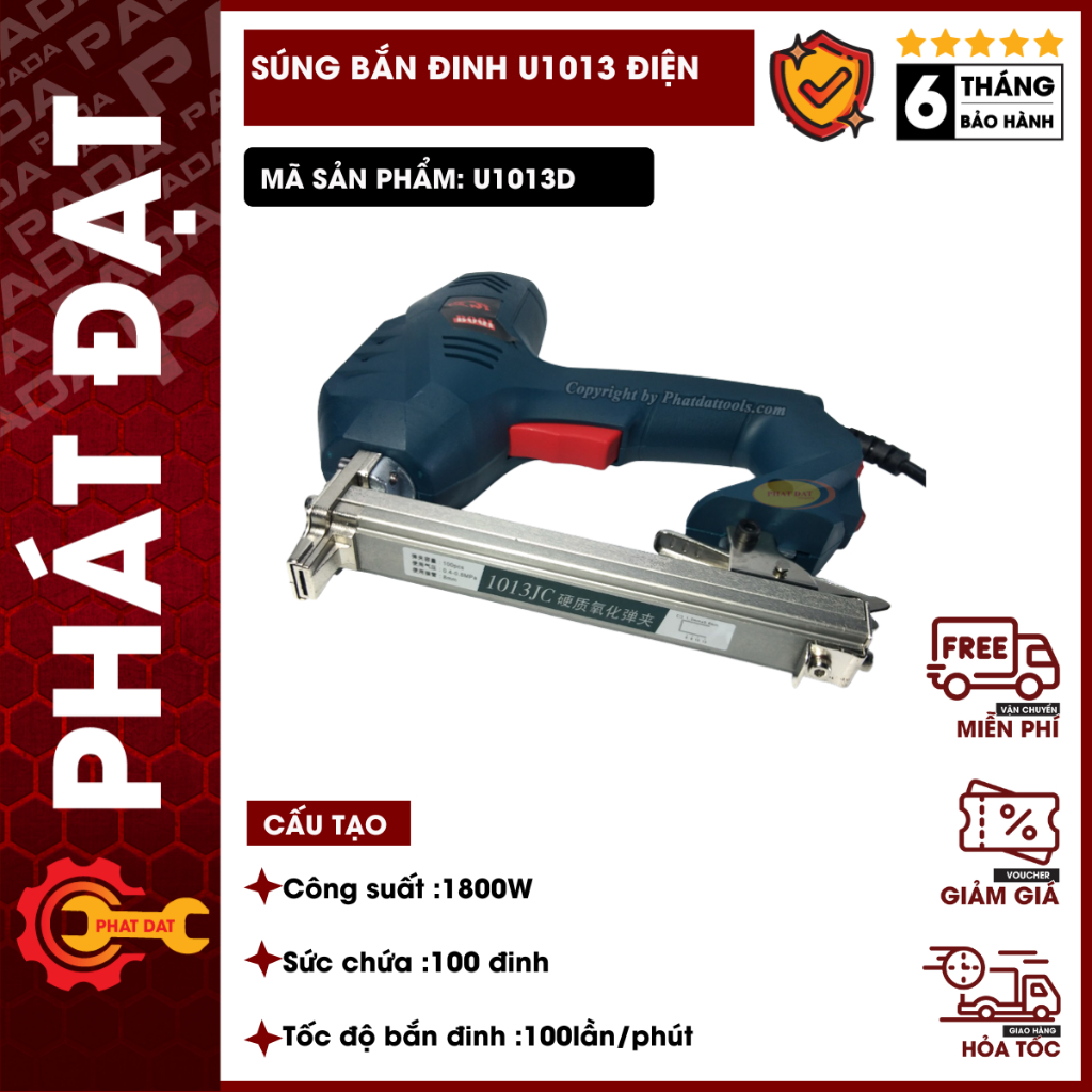 Máy bắn đinh gim U 1013J dùng điện