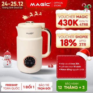  Máy Làm Sữa Hạt Magic A-97 Nắp & Cối Inox 304 Dao 10 Cánh Xay Nhuyễn 6 Chức Năng BH 12 Tháng 