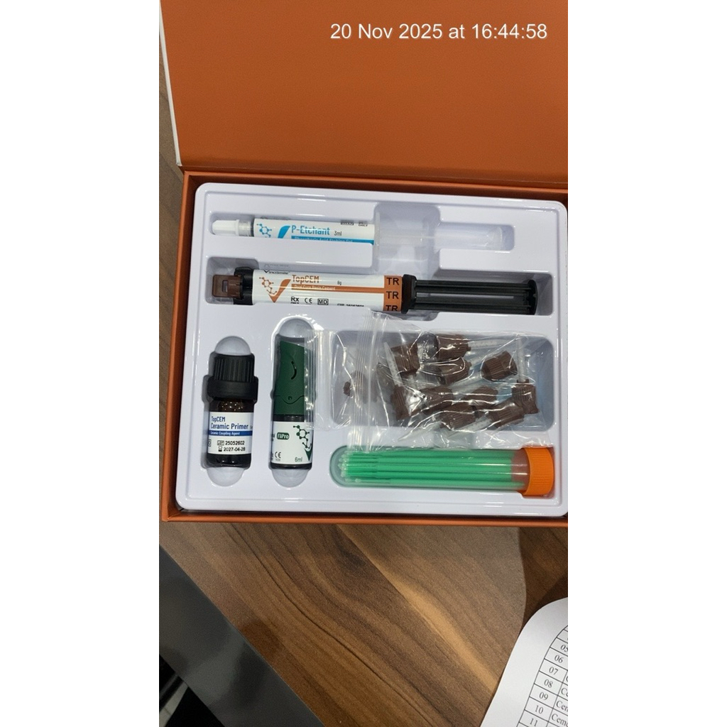 bộ xi măng gắn inlay/onlay/mão sứ/kim loại