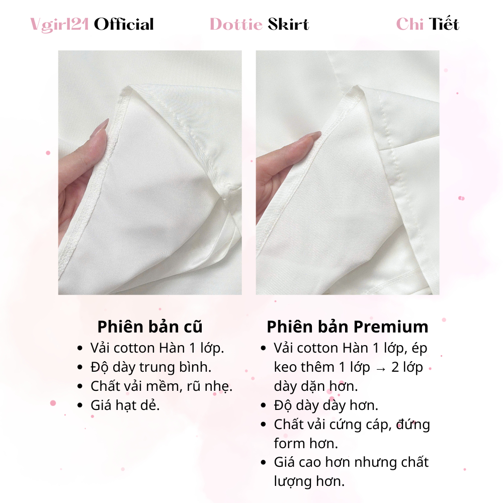 [DEAL MỞ BÁN] - Dottie Skirt - Chân Váy Chấm Bi / Trơn Chữ A Nữ - Kèm Quần Bảo Hộ - Dễ Phối Đồ - Phù Hợp Mùa Hè Mùa Thu | BigBuy360 - bigbuy360.vn
