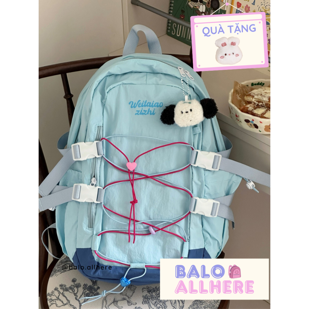 [ORDER] Balo Nữ Dễ Thương Cấp 1 Cấp 2 Cấp 3 Đại Học Chống Nước BL381