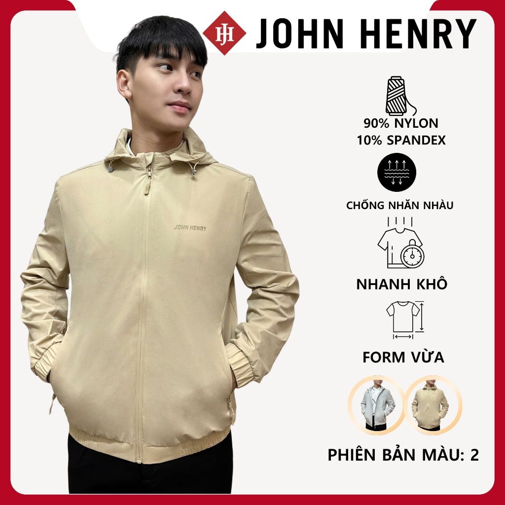 JOHN HENRY - JK26SS01T - Áo Khoác Nam Trẻ Trung