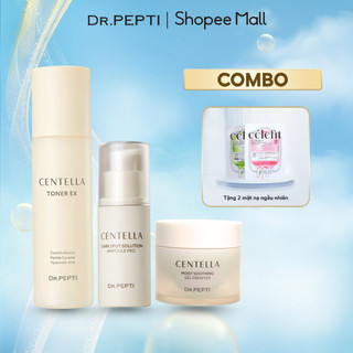  COMBO Dr.Pepti Nước Hoa Hồng 180ml Tinh Chất Dưỡng Trắng 30ml Và Kem Dưỡng Ẩm 70ml 
