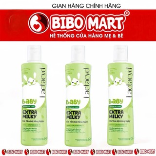  MẪU MỚI - Chính Hãng Sữa Tắm Gội Trẻ Em Lactacyd Baby Extra Milky Lành Tính Dịu Nhẹ Cho Trẻ Từ Sơ Sinh Chai 250ml 