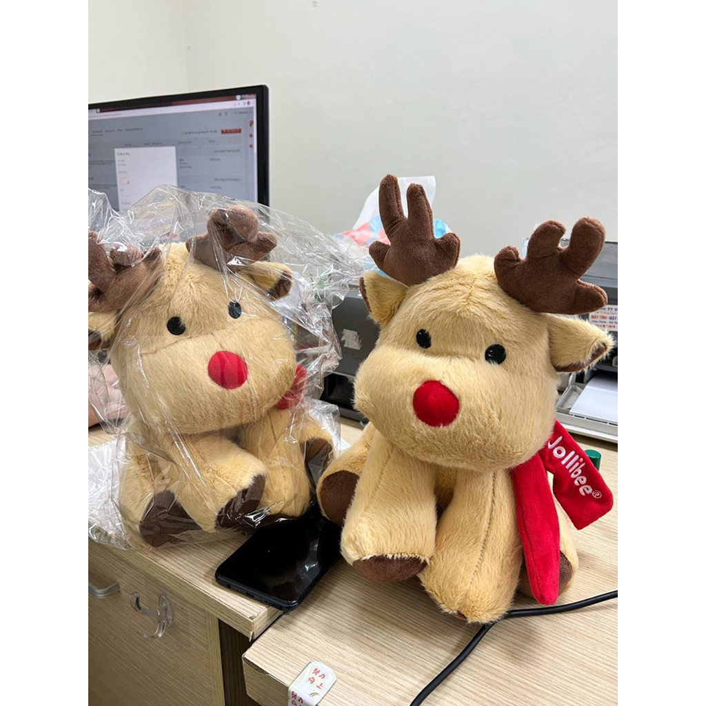 [sẵn Limited JLB) Gấu Jollibee  Noel Bản Giới Hạn