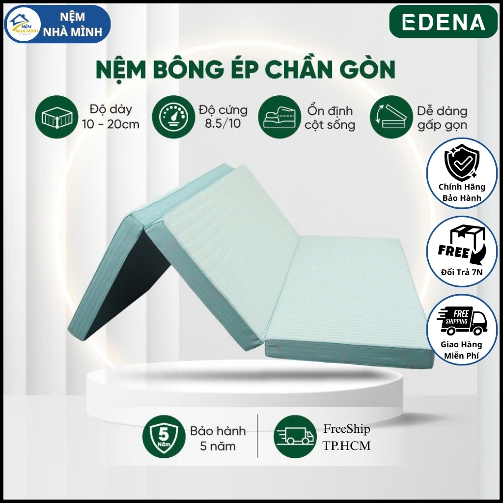 Nệm Bông Chần Gòn EDENA - Cao Cấp, Chính Hãng EDENA
