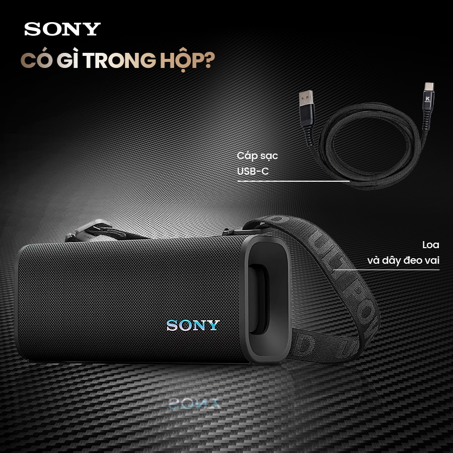 Loa bluetooth bass mạnh Sony ULT FIELD 3 SRS-ULT30 chống nước IP67, pin 24 giờ, sạc nhanh | BigBuy360 - bigbuy360.vn