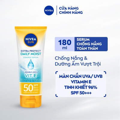 Serum Chống Nắng & Dưỡng Thể Toàn Thân NIVEA SUN SPF50 PA+++ Dưỡng Ẩm Vượt Trội 180ml - 86090