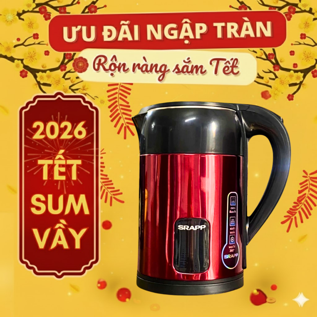 Ấm siêu tốc SRAPP ST304 dung tích 2.2L