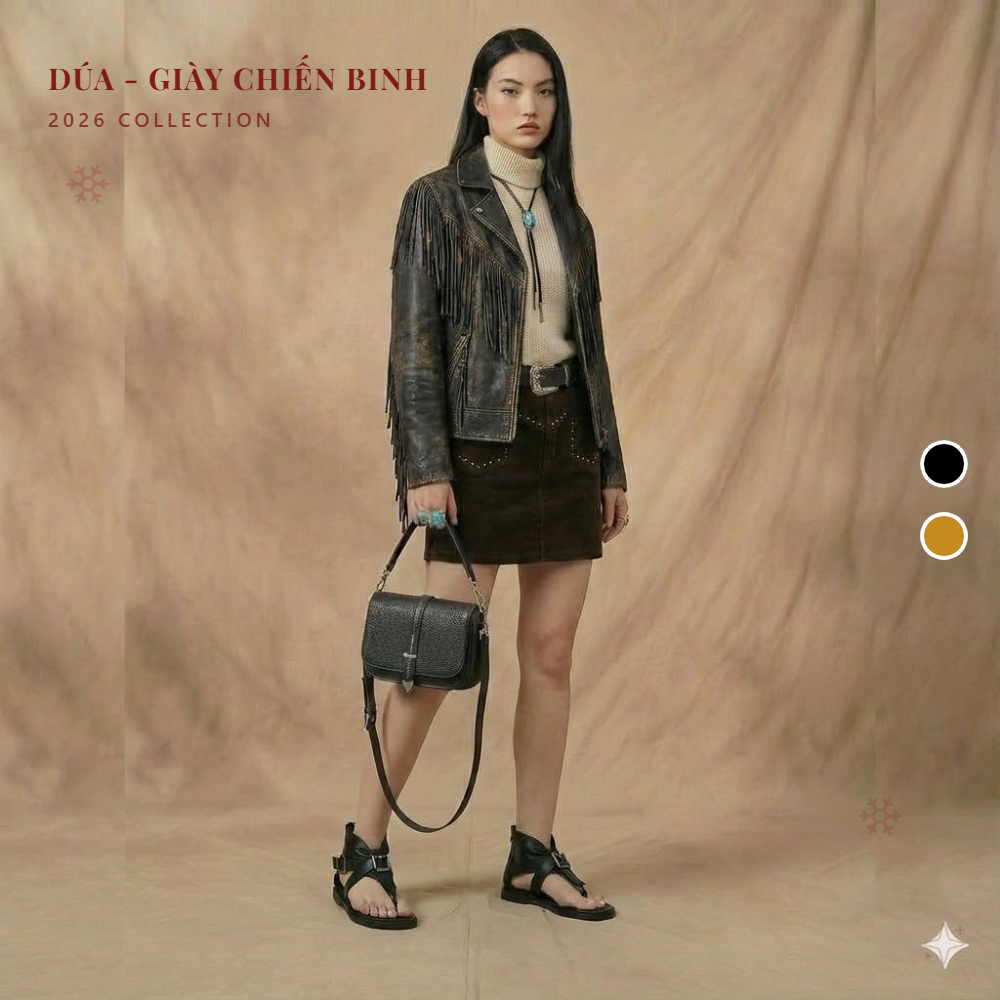 Giày Sandal Chiến Binh Quai Kẹp Cao Cấp, Chính Hãng CAILUOYA, N44, Đế Cao 2 Phân, Boot Nữ, Sandal Nữ