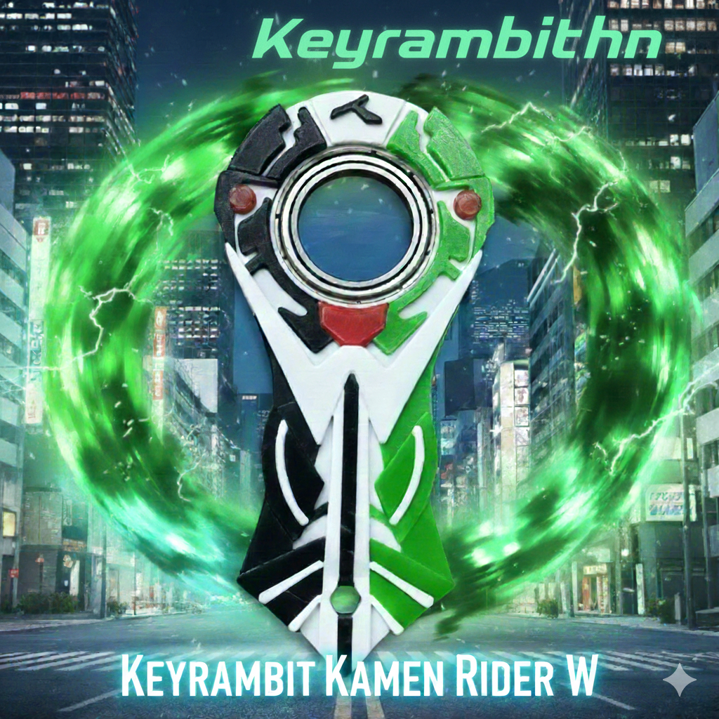 [S2 W] Keyrambit Kamen Rider W  - Móc khóa xoay keyrambit xả stress - chất liệu cao cấp -keyrambithn