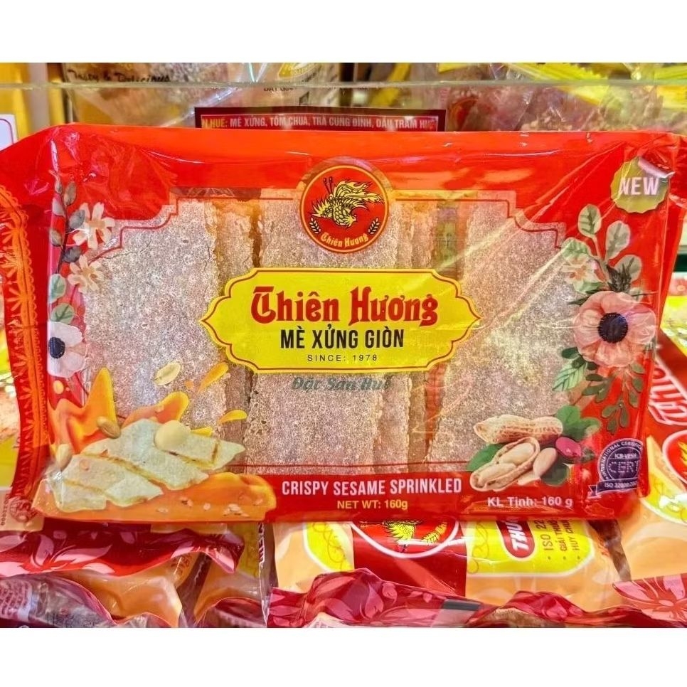 Mè xửng giòn Thiên Hương, mè xửng giòn dạng gói, đặc sản Huế