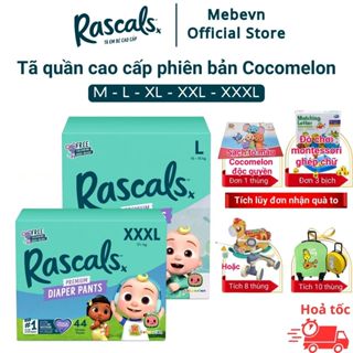  Tã quần cho bé Rascal and Friends Cocomelon bỉm cho bé cao cấp New Zealand thấm hút đến 12 tiếng 