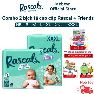  Combo 2 bỉm rascal friend tã rascal and friend NewZealand bỉm tã rascal and friends chính hãng 
