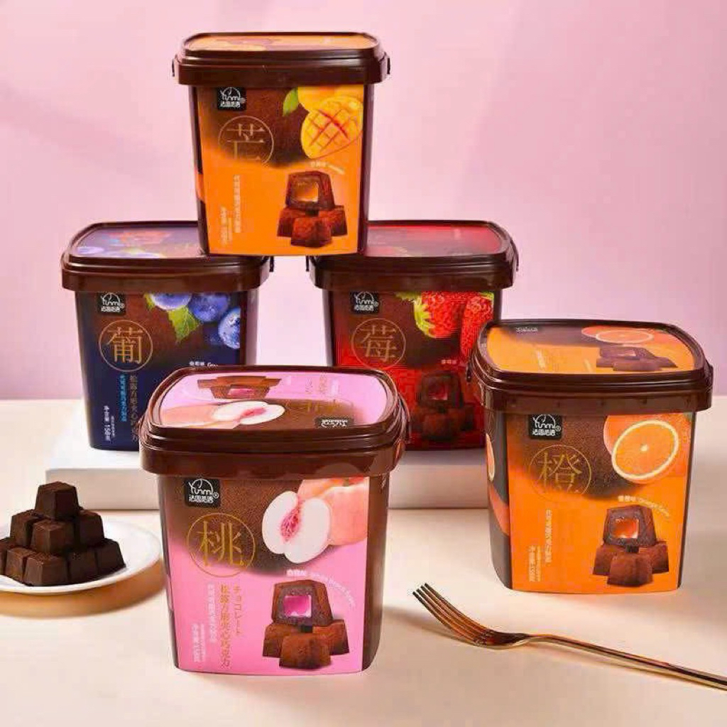 KẸO SOCOLA TRUFFLE TƯƠI NHÂN TRÁI CÂY XÔ 158gr