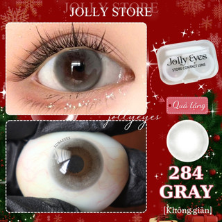  Lens Kính áp tròng 284 GRAY LUNA EYES không giãn 14.0mm JOLLY STORE 