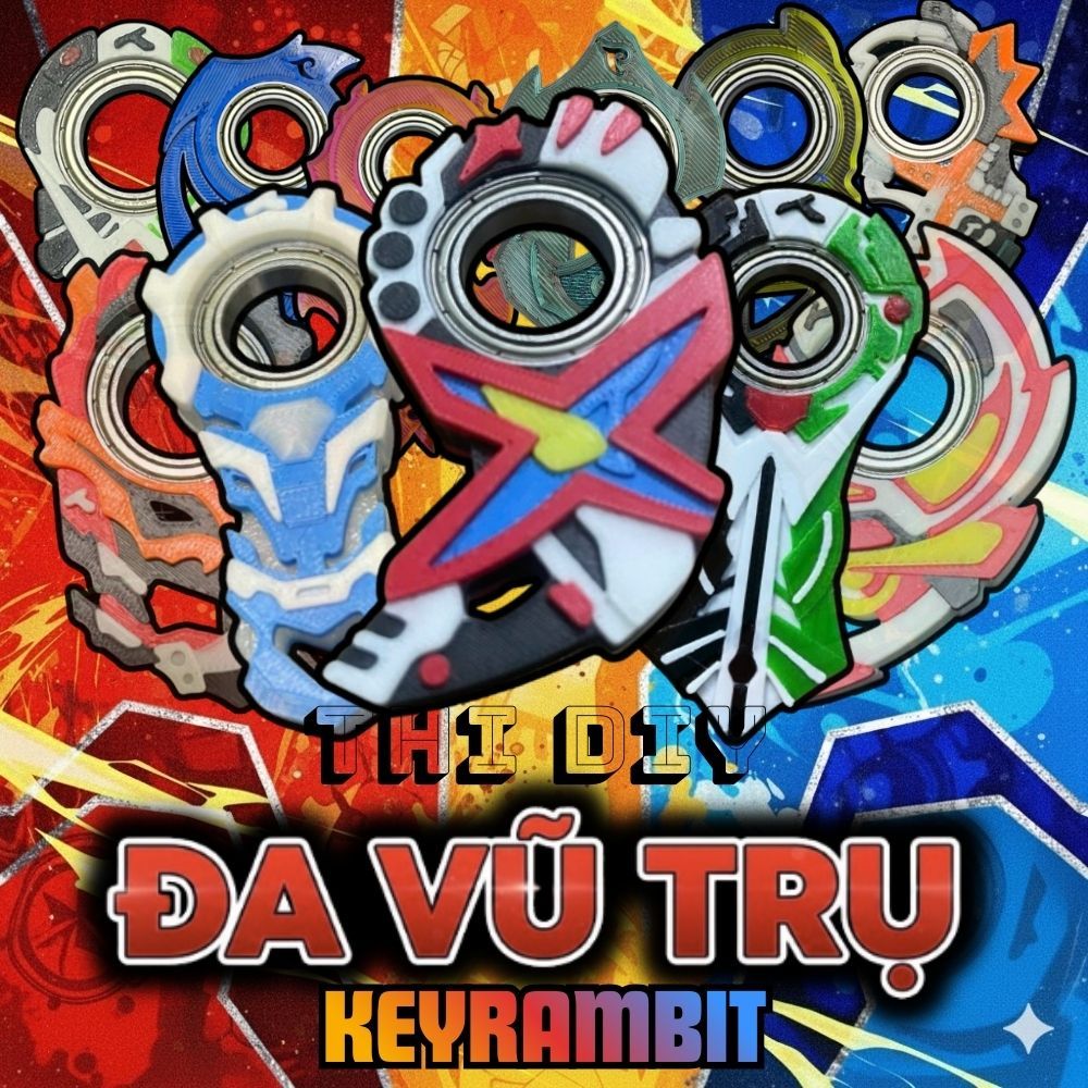 [MULTIVERSE] ALL IN ONE Keyrambit Đa Vũ Trụ - Bộ sưu tập keyrambit Thi DIY - Móc khóa xoay cao cấp