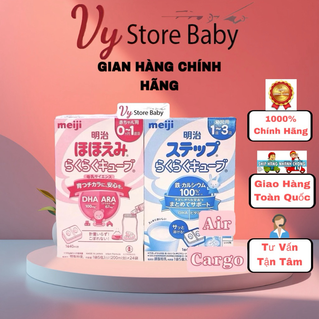 Sữa Meiji Thanh 648g Nội Địa Nhật Bản, Sữa MEIJI thanh số 0 và số 9
