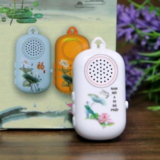 Máy Niệm Phật Đeo Cổ Mini – Pin Siêu Bền, 60 Bài Tĩnh Tâm theo máy, Hộ Trì Bình An