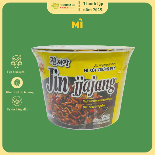 Mì Xốt Tương Đen Jin Jjajang Ramen Ottogi Tô 115G