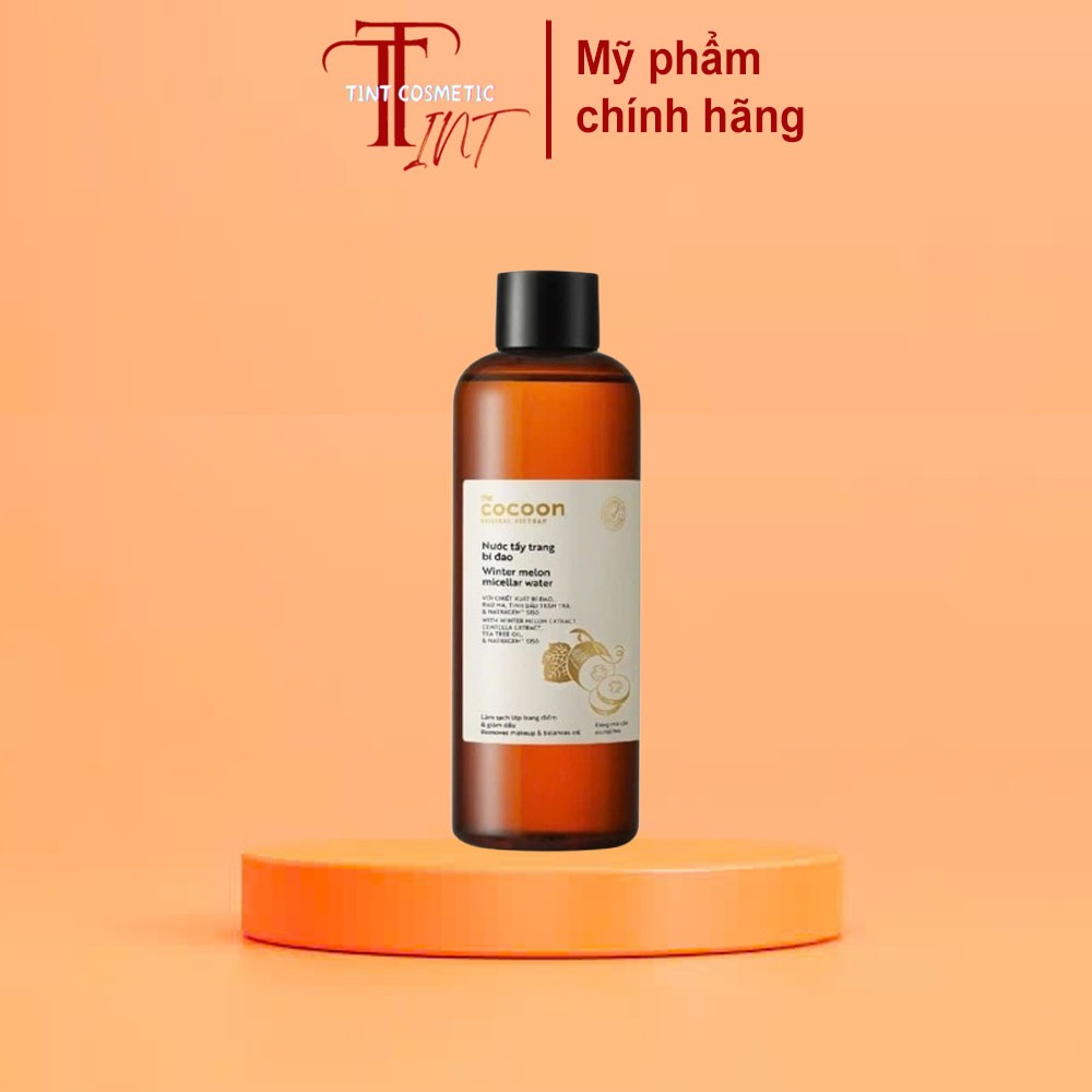 Nước tẩy trang bí đao The Cocoon Vietnam 500ml thuần chay cho da dầu mụn