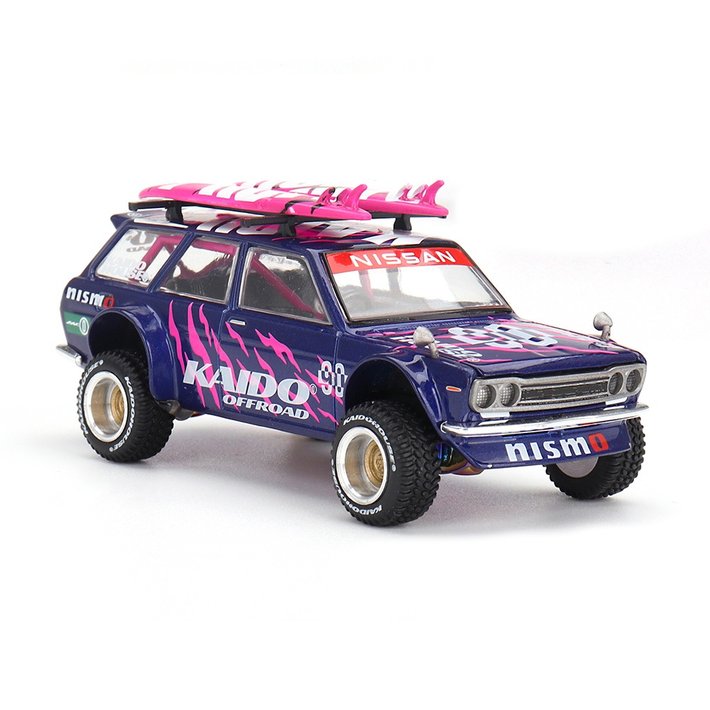 Mô hình xe Datsun 510 4x4 Wagon Kaido Offroad V2 tỉ lệ 1:64 Kaido House x MINI GT KHMG149