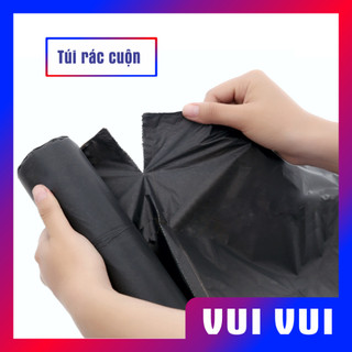 Túi rác cuộn đen tiện dụng cắt sẵn rãnh xé