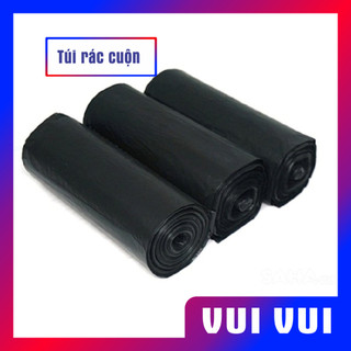 Túi rác cuộn đen tiện dụng cắt sẵn rãnh xé