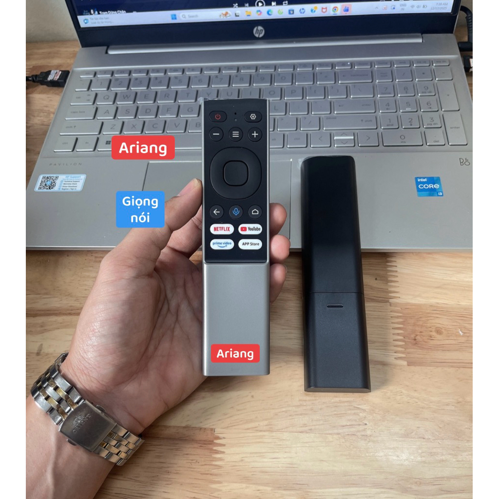 Điều khiển Tivi Ariang giọng nói hàng cao cấp