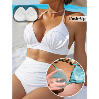 (CÓ SẴN) Miếng đệm nâng ngực silicone push up – Đệm ngực bikini tạo khe, nâng tự nhiên, mềm mại chống lộ