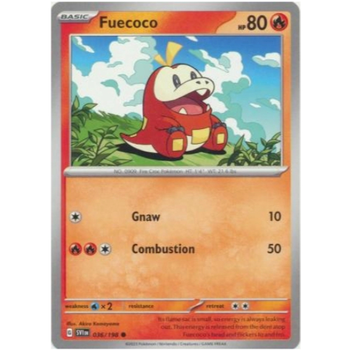 [Thẻ bài Pokemon TCG] Fuecoco - 036/198 - Common