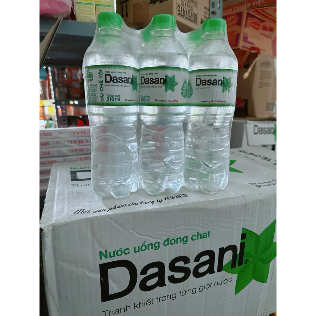 NƯỚC SUỐI DASANI 510ML/CHAI - THÙNG 24 CHAI