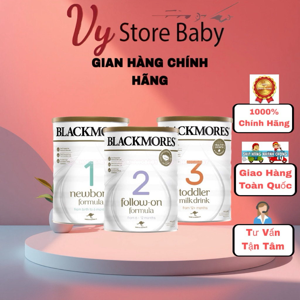 Sữa Blackmores 900gr số 1,2,3 Úc - Date mới nhất