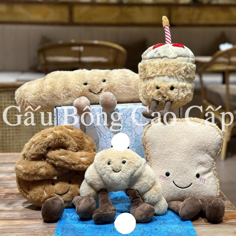 Gấu Bông Bánh Sinh Nhật, Gấu Bông Bánh Mì Jellycat, Thú Bông Jellycat, Bánh Sinh Nhật Tặng Bạn, Ngườ