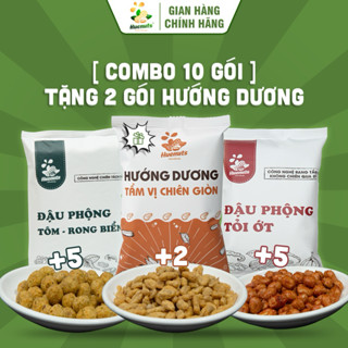  Đậu phộng tỏi ớt Huenuts + Đậu phộng tôm rong biển Huenuts TẶNG 2 gói Hướng Dương tẩm vị Huenuts 