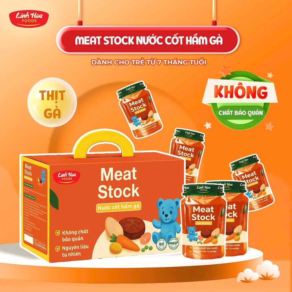 [Meat stock] Nước cốt hầm Gà - 70ml - LINH HOA FOODS