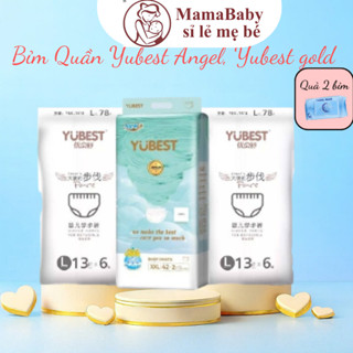  Tã Bỉm YUBEST ANGEL GOLD nội địa Trung Quốc quần dán S90 M84 L78 XL72 XXL66 XXXL66 sile 