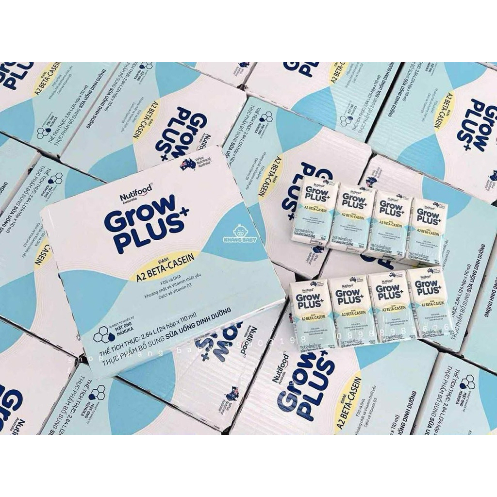 Thùng 24 hộp grow plus A2 nutifood 110ml