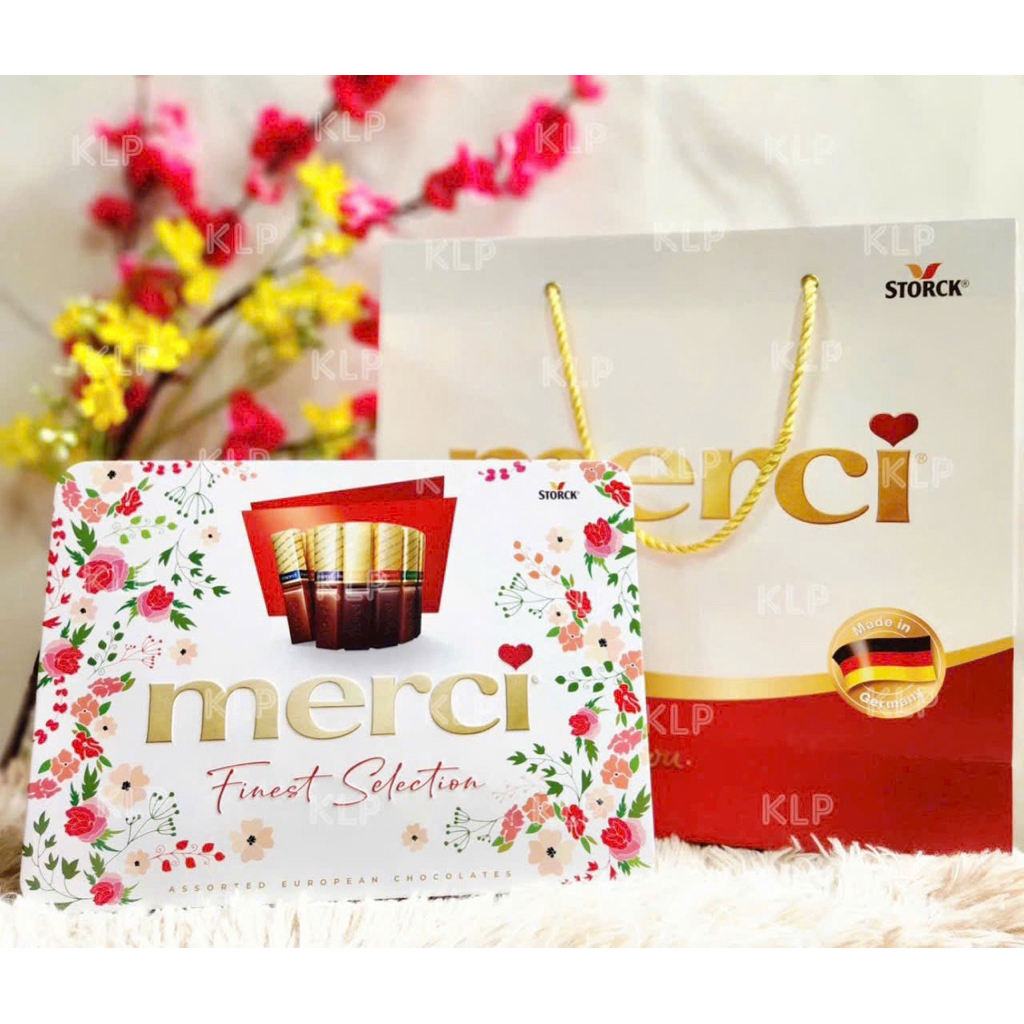 Kẹo socola Merci 250g hộp sắt