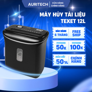 Máy hủy tài liệu Văn phòng Texet CC612EX 12 lít (Bảo hành 12 tháng), máy cắt dạng vụn.