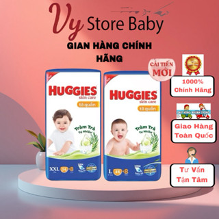  Bỉm Huggies quần M74 L68 XL62 XXL56 đệm mây mới co dãn 4 chiều  