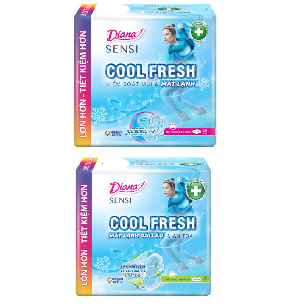 (1712) Băng vệ sinh Diana Sensi Cool Fresh 20 miếng