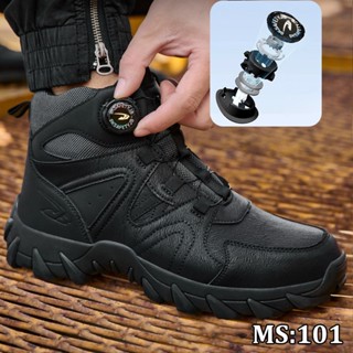 Giày bảo hộ HUTA cổ cao nút vặn chống đinh, chống dập ngón, chống trơn trượt, chống nước chính hãng