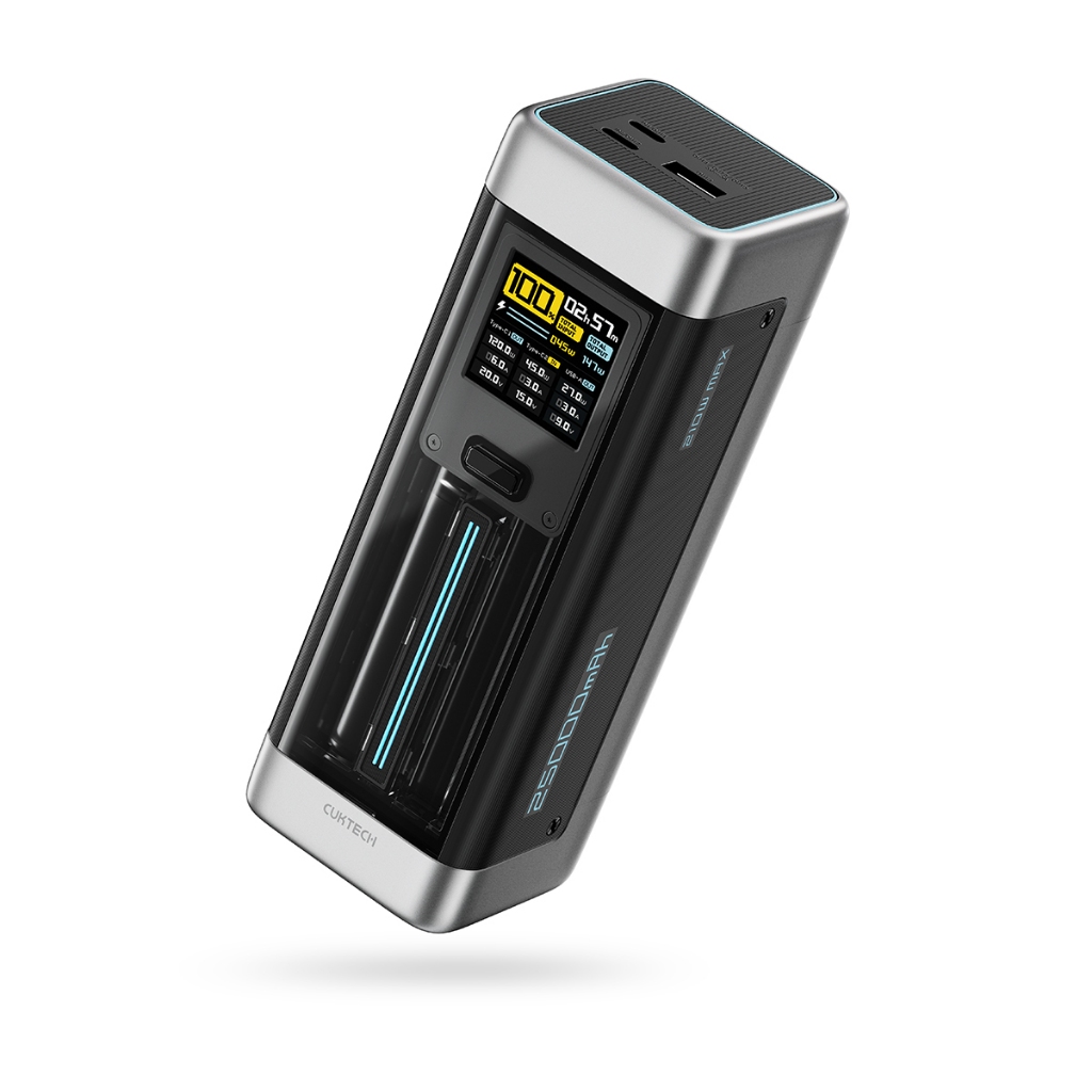 Sạc DP Nhanh Cuktech 25000mAh 120W (P23) 2C1A 210W PD 3.1 PPS5A QC Mi Turbro Charger