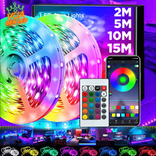 Dây Led RGB 2026, Đèn 16 Triệu Màu 10 mét 20 mét Trang Trí Decor Phòng, Điều Khiển Bằng Remote và APP điện thoại