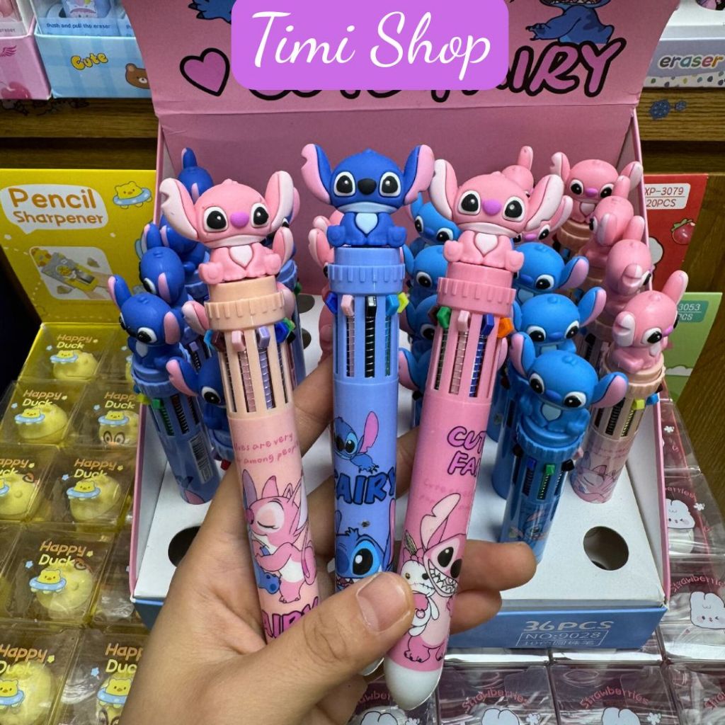 TIMI SHOP Bút 10 Màu Cute Nét Mịn, Dễ Viết